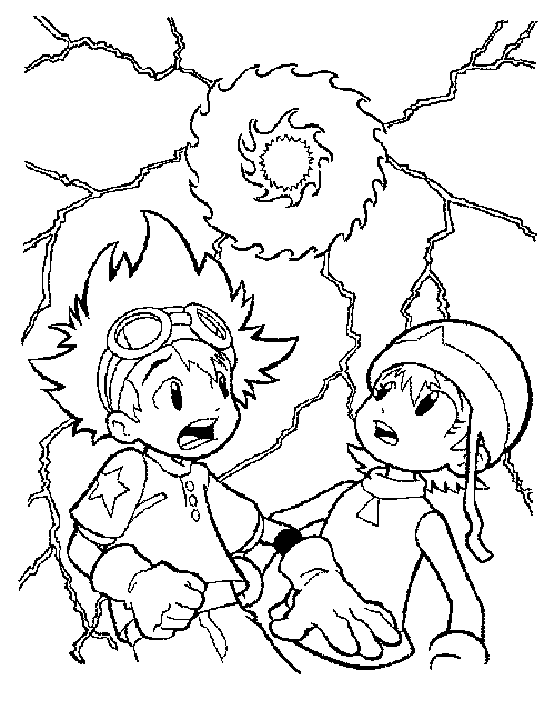 ultimate digimon coloring pages - photo #35